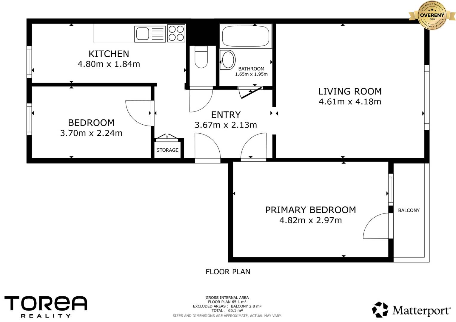 Pôdorys 3i byt Komenského Modra