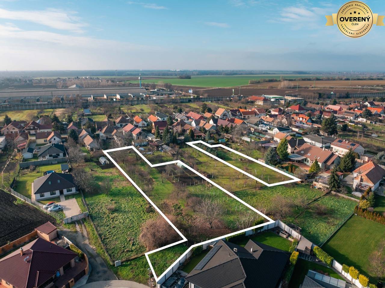 Pozemky na predaj - vyznačené - Vlčkovce, Trnava